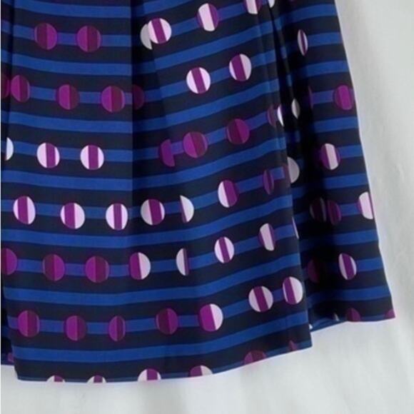 Cynthia Rowley Bold Print Pleated‎ Full Date Night Skirt NWOT Size 10 - Picture 3 of 10